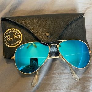 Blue Polarized Ray Ban aviators